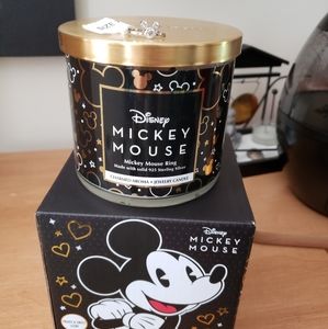 Charmed Aroma Mickey Mouse Candle + Ring (size 7)